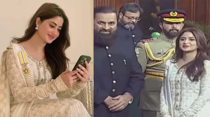 Sajal Ali Receives Tamgh-e-Imtiaz For Her Entertainment Contributions